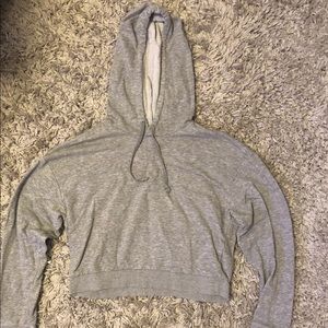 Grey cropped hoodie from H&M.